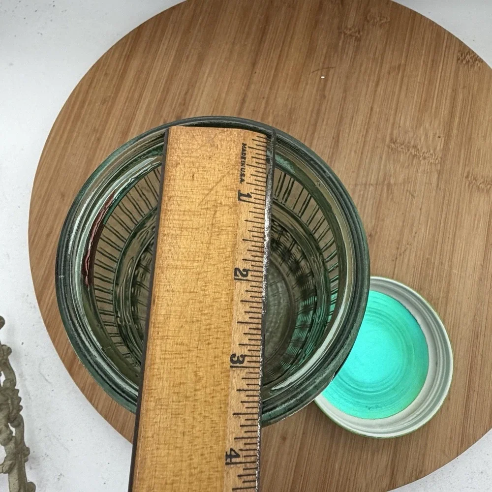 Ribbed Hoosier Style‎ Cabinet Jar Cannister 9 1/8